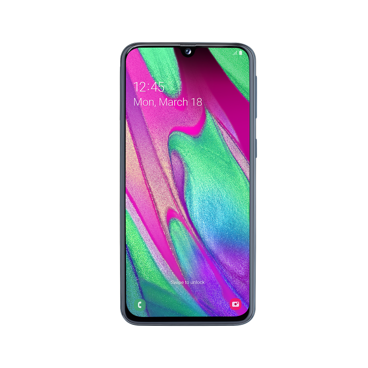 Grade A1 Samsung Galaxy A40 Black 5.9" 64GB 4G Dual SIM Unlocked & SIM Free