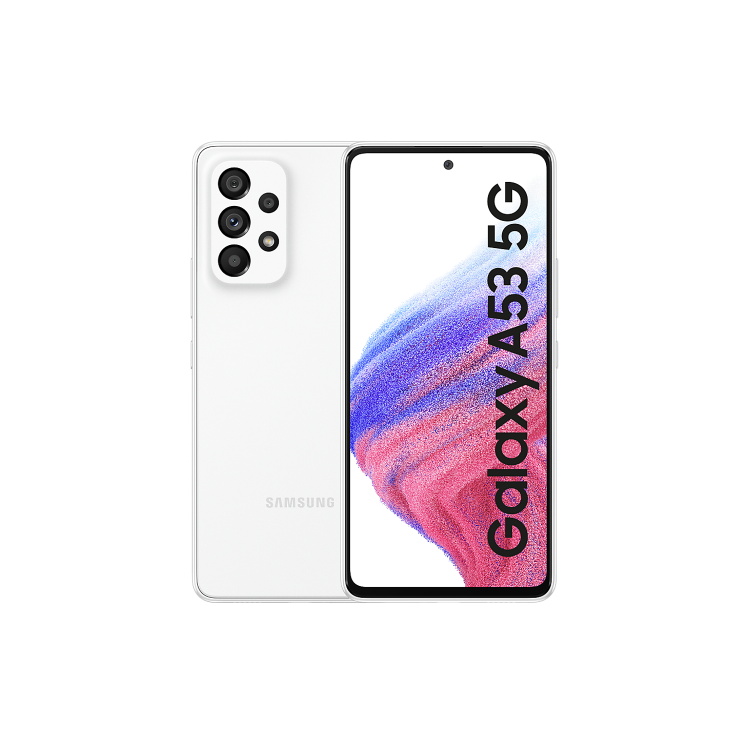 Samsung Galaxy A53 5G Awesome White 6.5" 128GB 5G Unlocked & SIM Free Smartphone