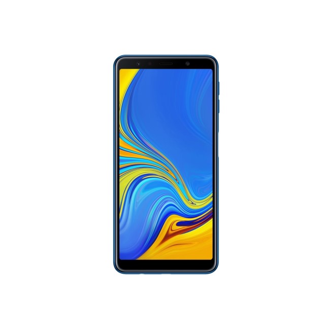 Grade B Samsung Galaxy A7 2018 Blue 6" 64GB 4G Unlocked & SIM Free