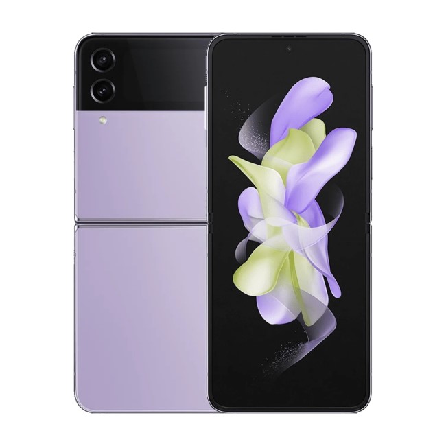 Refurbished Samsung Galaxy Z Flip4 128GB 5G Mobile Phone - Bora Purple