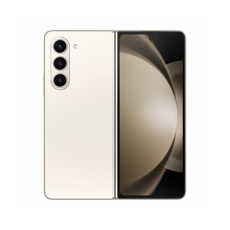 Samsung Galaxy Fold5 Cream 7.6" 256GB 5G Unlocked & SIM Free Smartphone
