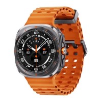 Samsung Galaxy Watch Ultra 2025 47mm Titanium Grey 4G Smartwatch with Marine Orange Band - UK Stock