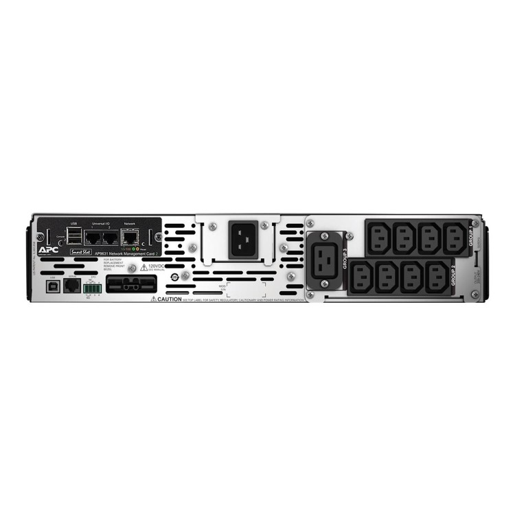 APC Smart-UPS X SMX2200R2HVNC – 2200VA Rack UPS with Network Card, Expandable Battery, USB, 8x C13 & 1x C19 Outlets