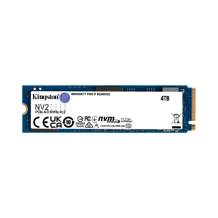 Kingston NV2 NVMe PCIe 4.0 4TB M.2 2280 Internal SSD