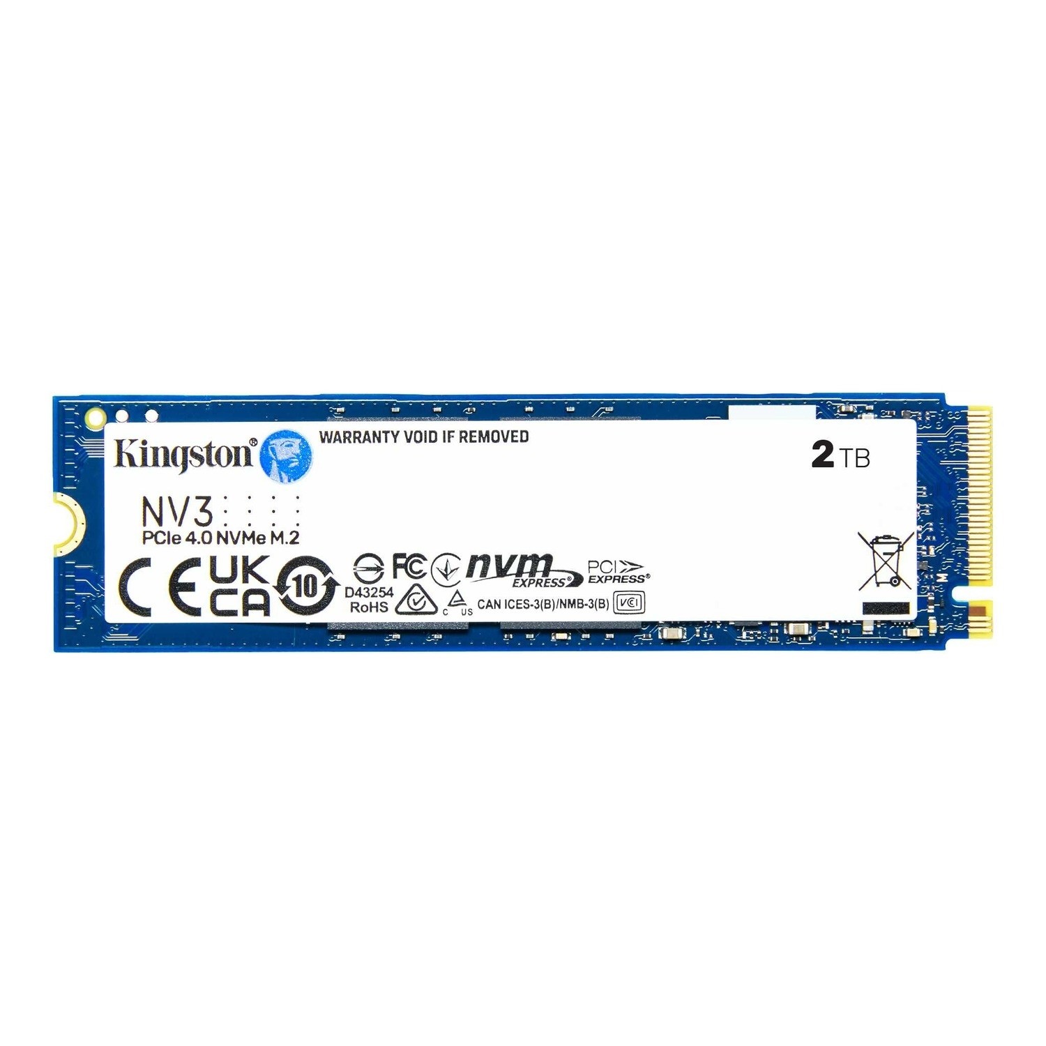 Kingston Nv3 2TB M.2 2280 Internal SSD, Laptops Direct - SNV3S/2000G