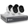 GRADE A1 - Swann CCTV System - 4 Channel 1080p DVR with 4 x 1080p Thermal Sensing Cameras &amp; 1TB HDD with Google Assistant