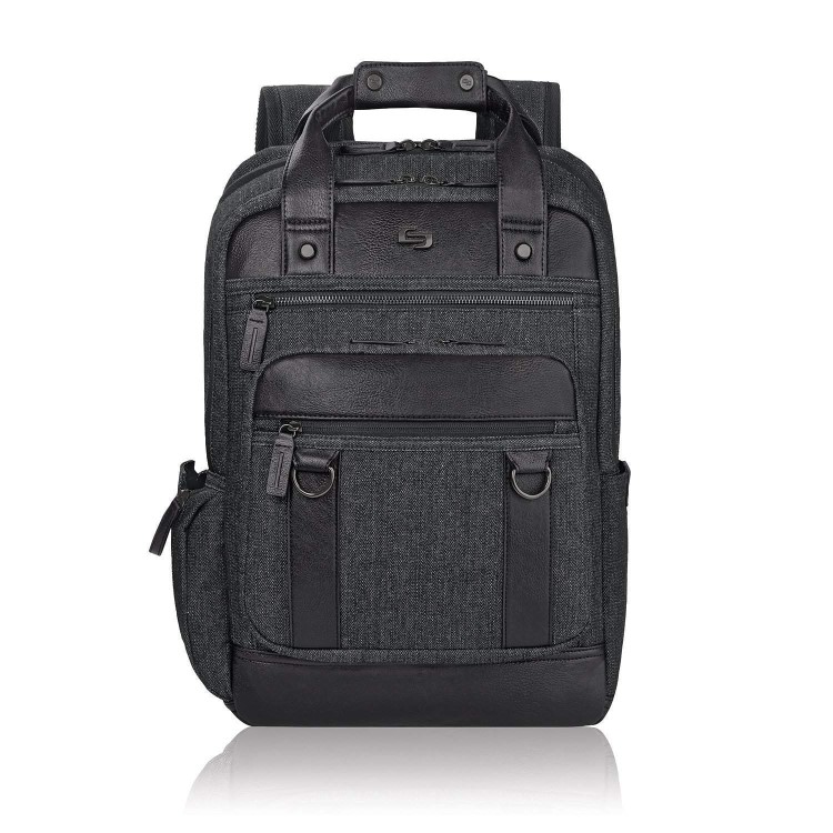 Solo Executive 15.6" Bradford Backpack - Black/Grey