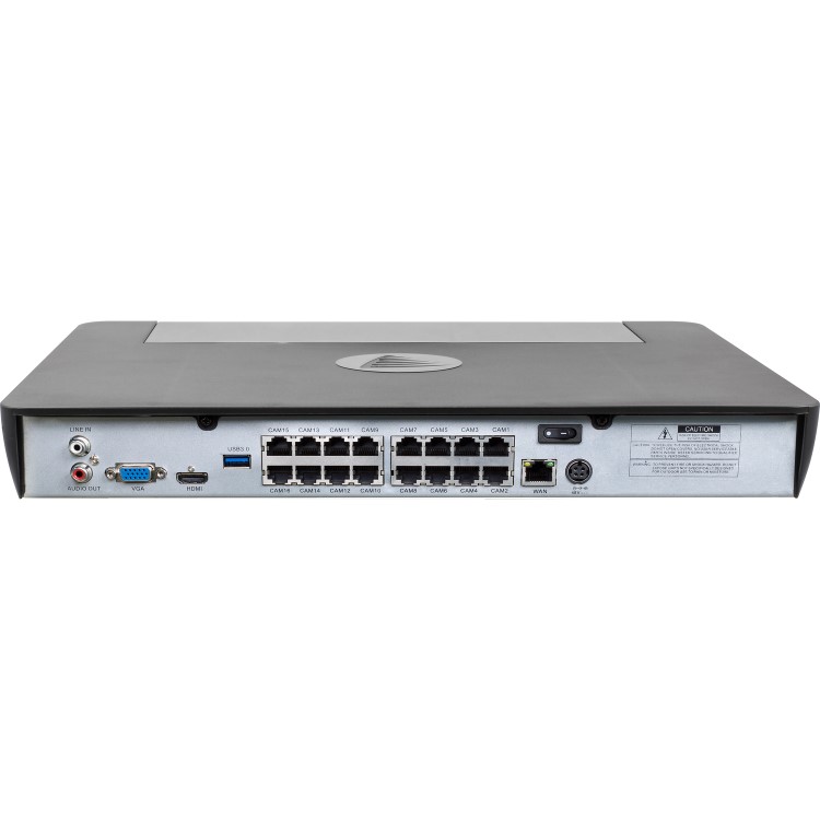 GRADE A2 - Swann 16 Channel 4K Ultra HD Network Video Recorder with 2TB HDD