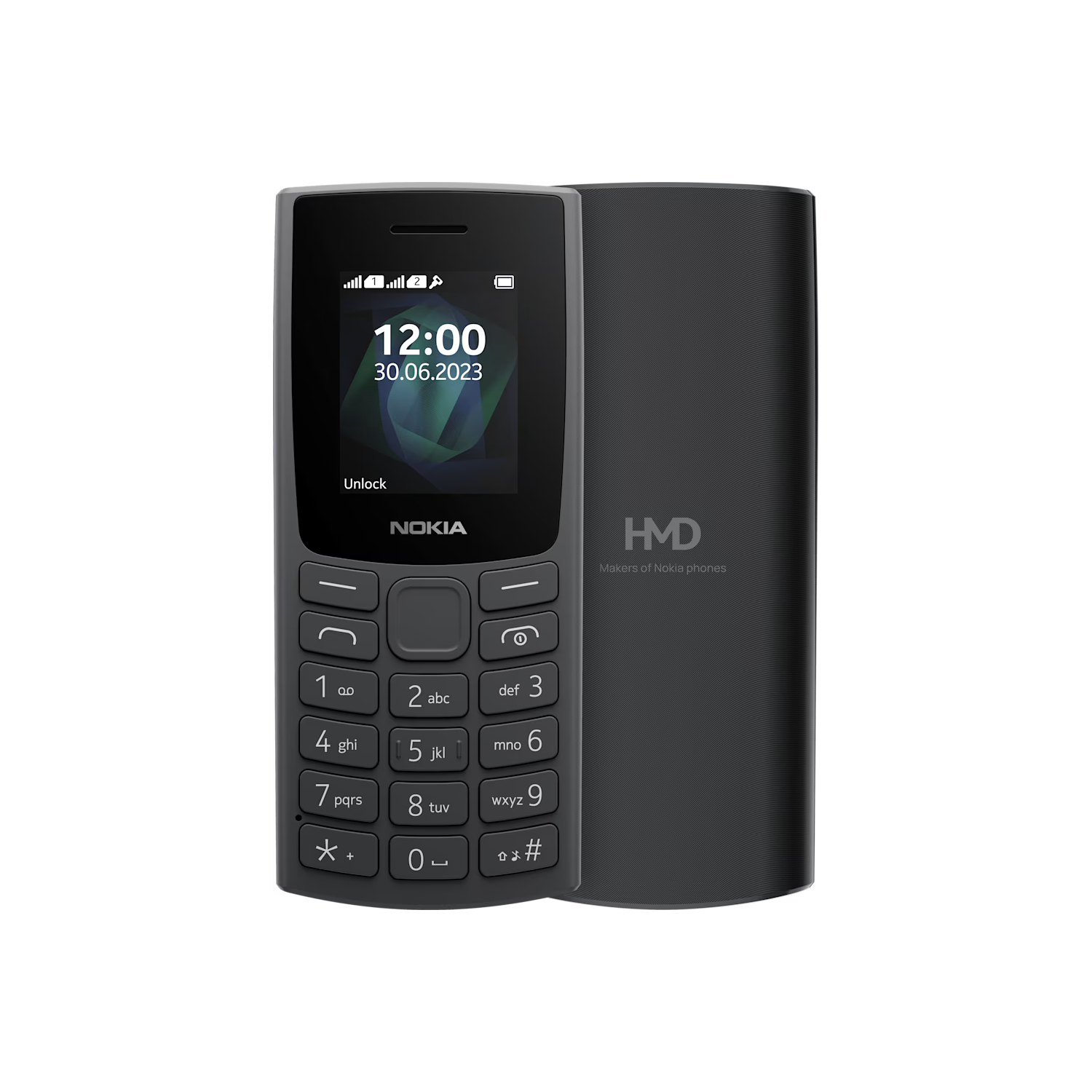 Nokia 105 2023 1.8 4Mb 2G Unlocked & Sim Free Mobile Phone Black, Laptops Direct - SP01Z072103Y