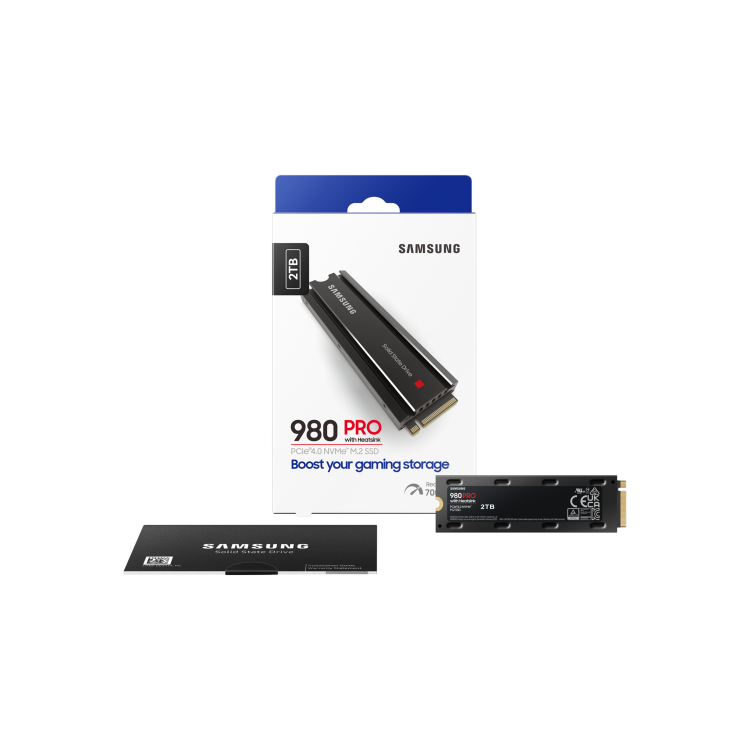 Samsung 980 Pro 2TB MVMe PCIe M.2 SSD compatible with PS5 & PC