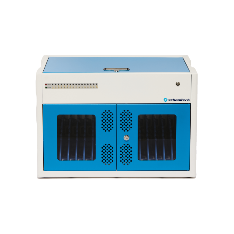 SchoolTech 16 Pre-Wired USB-C Charging Cabinet