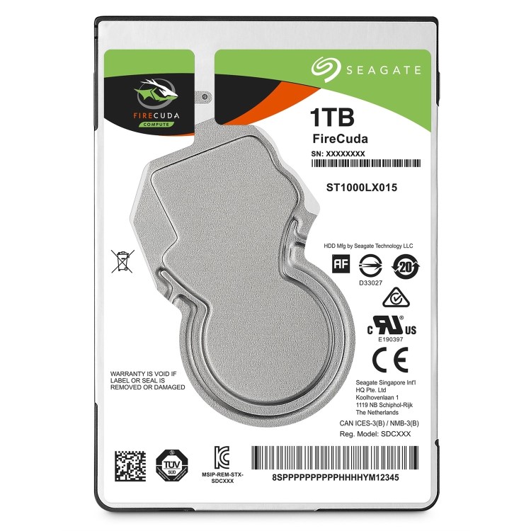 Seagate FireCuda 1TB Laptop 2.5" Hybrid Hard Drive SSHD
