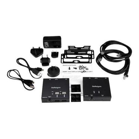 Startech HDMI over CAT6 Extender with 4-port USB Hub - 165 ft 50m - 1080p