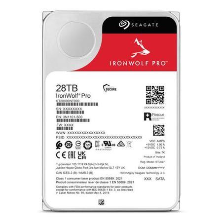 Seagate IronWolf Pro 28TB 3.5 Inch Internal Hard Drive