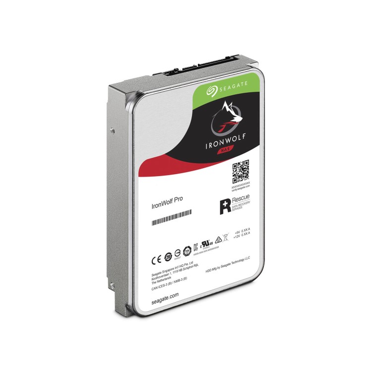 Seagate IronWolf Pro ST8000NE001 - Hard drive - 8 TB - internal - 3.5" - SATA 6Gb/s - 7200 rpm - buffer_ 256 MB - with 2 years Rescue Data Recovery Service Plan