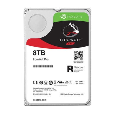 Seagate IronWolf 8TB NAS SATA 7200RPM 3.5 Inch Internal Hard Drive