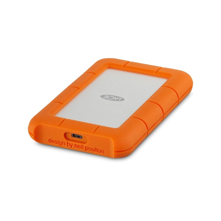 LaCie Rugged 5TB USB 3.1 Type-C External Hard Drive - Orange