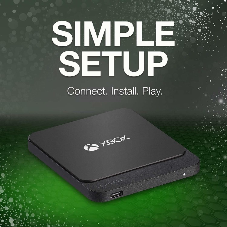 Seagate Internal 1TB Game Drive USB-3 SSD - Black