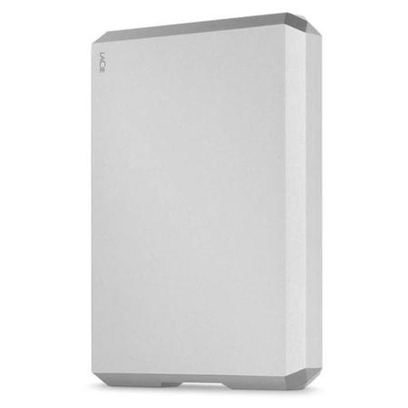 LaCie 5TB Mobile Drive USB-C portable moon silver