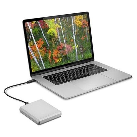 LaCie 5TB Mobile Drive USB-C portable moon silver