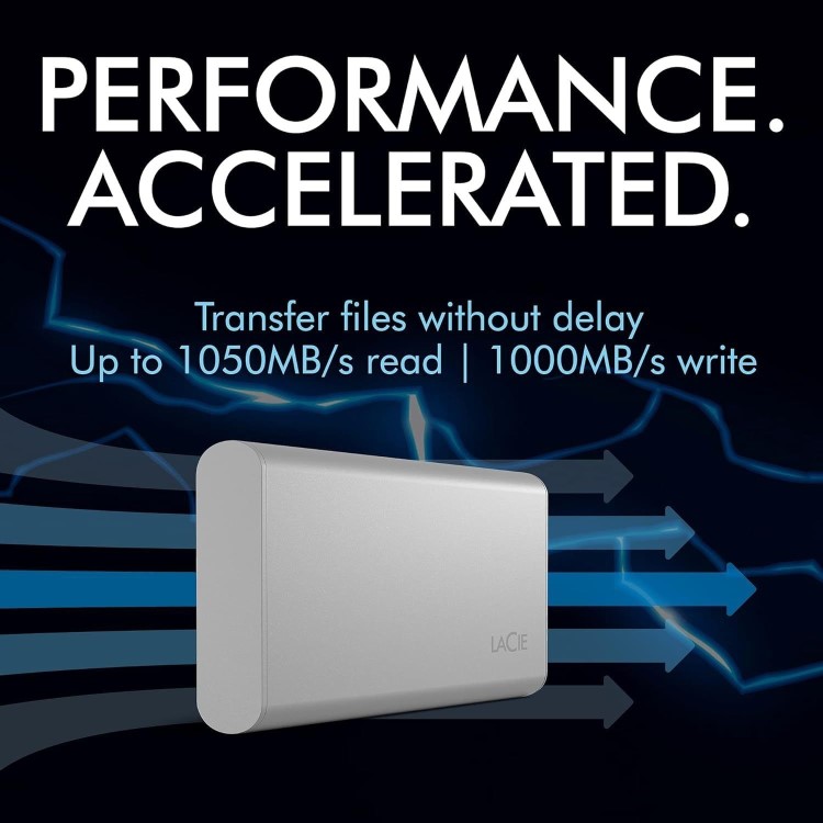 LaCie 1TB USB-C External Portable SSD