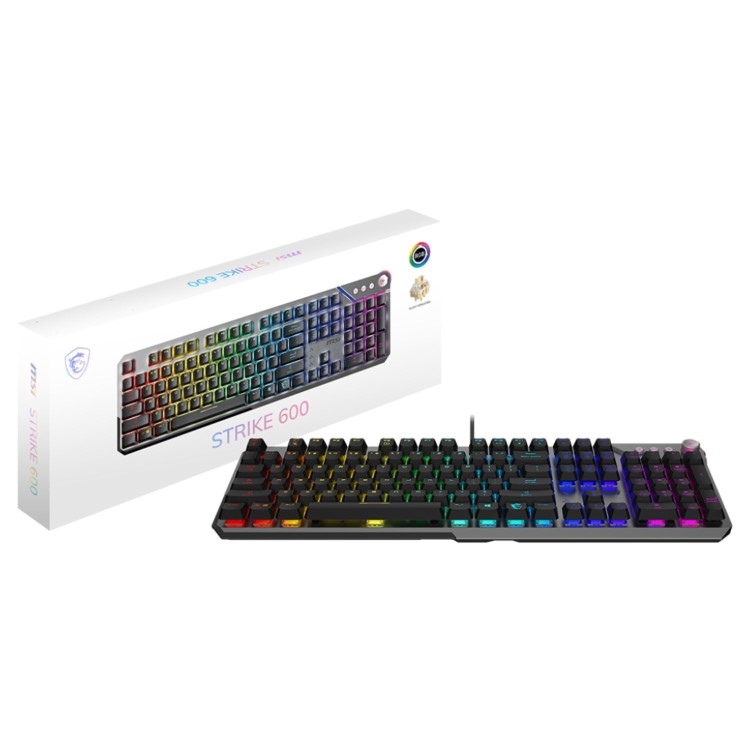MSI STRIKE 600 SILENT UK Keyboards Yes Wired Yes Gaming Keyboard Black