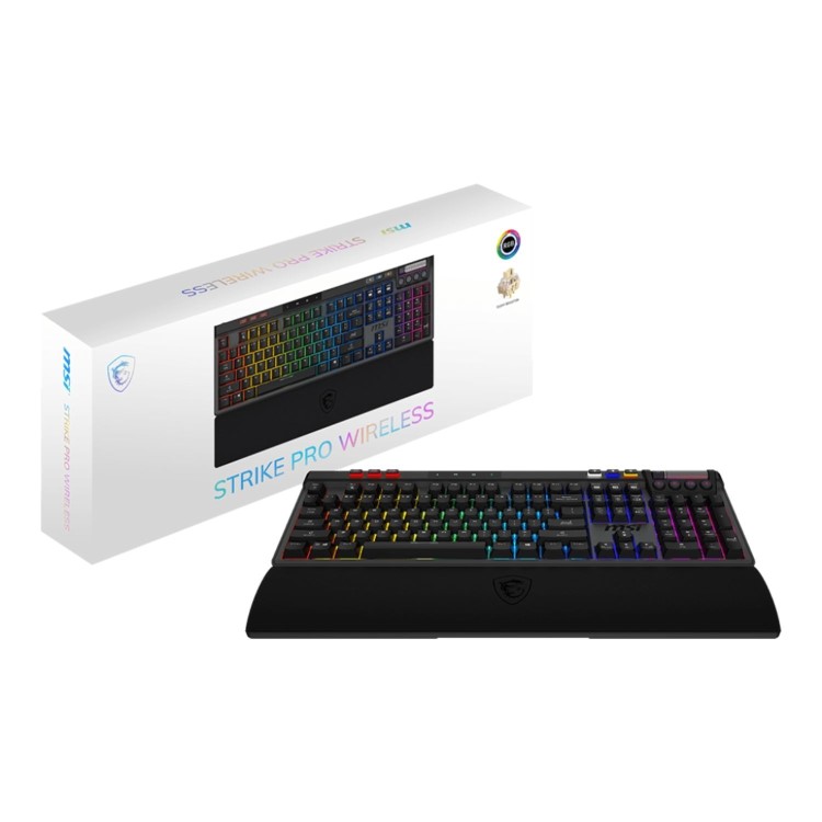 MSI STRIKE PRO WIRELESS UK Keyboards Yes Wireless Yes Gaming Keyboard Black