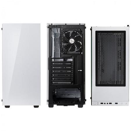 Kolink Stronghold Midi Tower Gaming Case - White Tempered Glass Side Window