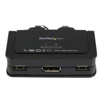 StarTech 2 Port USB DisplayPort&reg; Cable KVM Switch w/ Audio and Remote Switch - USB Powered