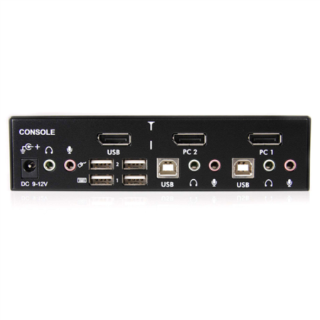 2 Port Professional USB DisplayPort KVM Switch with Audio