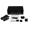 StarTech.com 4 Port Dual DVI USB KVM Switch with Audio &amp; USB 2.0 Hub