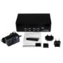 StarTech.com 4 Port Dual DVI USB KVM Switch with Audio & USB 2.0 Hub