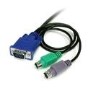 Startech 6 ft 3-in-1 KVM Cable for SV211/411