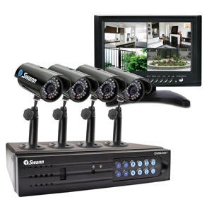 Swann 4 channel DVR LCD CCTV Package 