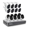 GRADE A1 - Swann CCTV System - 16 Channel 1080p HD DVR with 16 x 1080p Motion &amp; Heat Sensing Cameras &amp; 2TB HDD - works with Google Assistant  