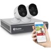 GRADE A1 - Swann CCTV System - 4 Channel 1080p DVR with 2 x 1080p Thermal Sensing Cameras &amp; 1TB HDD - works with Google Assistant