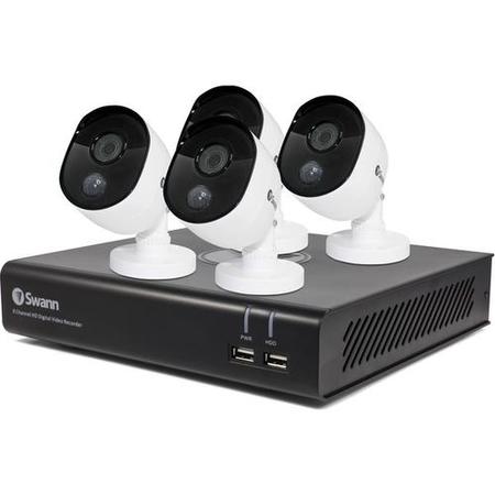 GRADE A1 - Swann CCTV System - 8 Channel 1080p HD DVR with 4 x 1080p Thermal Sensing Cameras & 32GB SD