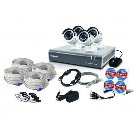 Swann CCTV System Channel 1080p DVR with x 1080p Cameras