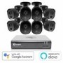 Swann CCTV System - 8 Channel 1080p HD DVR with 8 x 1080p HD Black Cameras & 1TB HDD