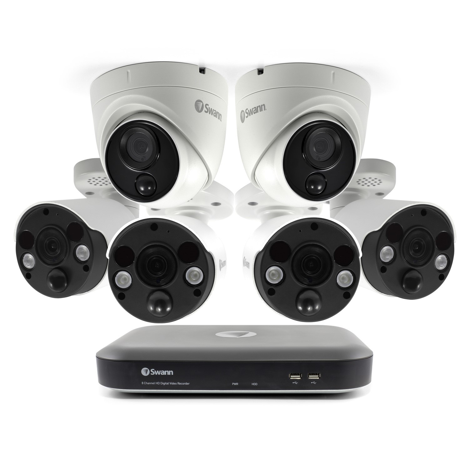 Swann 6 Camera 4K Ultra HD DVR CCTV System with 2TB HDD Laptops Direct