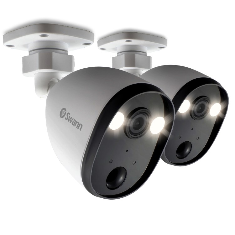 Swann 1080p HD Spotlight Heat & Motion Sensing IP Camera - 2 Pack