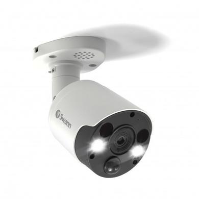 Swann 4K Ultra HD Thermal Sensing White IP Bullet Camera with 150ft Night Vision - 1 Pack 