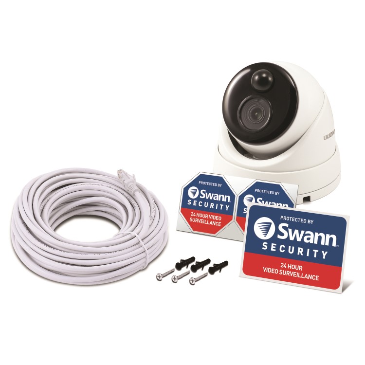 GRADE A2 - Swann 4K Ultra HD IP Dome Camera - 1 Pack