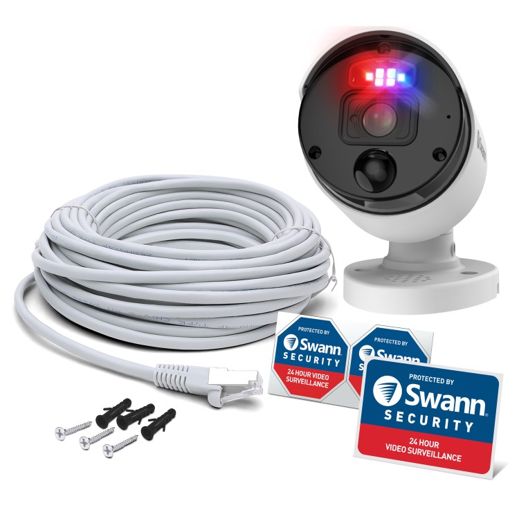 Swann Enforcer 4K Ultra HD Heat & Motion Sensing IP Bullet Camera - 1 Pack
