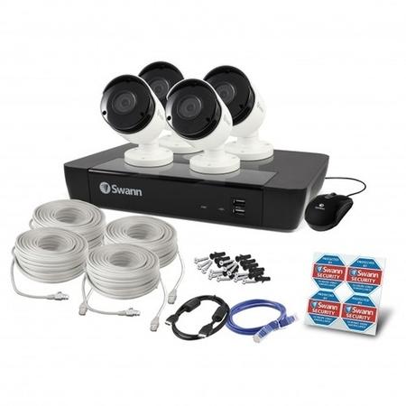 Swann CCTV System - 8 Channel 5MP  NVR with 4 x 5MP Super HD Cameras & 2TB HDD