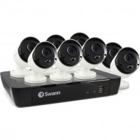 GRADE A1 - Swann CCTV System - 8 Channel 5MP NVR with 8 x 5MP Thermal Sensing Cameras & 2TB HDD