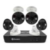 Swann CCTV System - 8 Channel 4K Ultra HD NVR with 4 x 4K Thermal Sensing Spotlight Cameras &amp; 2TB HDD