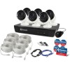 GRADE A1 - Swann CCTV System - 8 Channel 4K NVR with 6 x 4K Ultra HD Cameras &amp; 2TB HDD