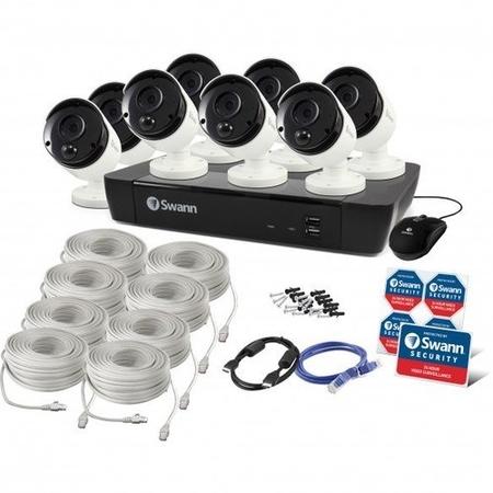 Swann CCTV System - 8 Channel 4K NVR with 8 x 4K Ultra HD Cameras & 2TB HDD