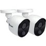 Swann 1080p Heat Sensing White Analogue Bullet Camera - 2 Pack